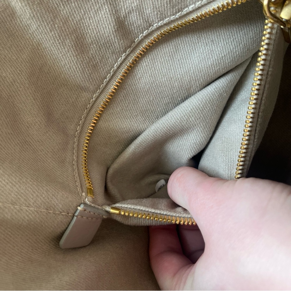 Prada Large Canapa Bag - Tan Canvas - computer /travel **Authentic - Picture 15 of 16